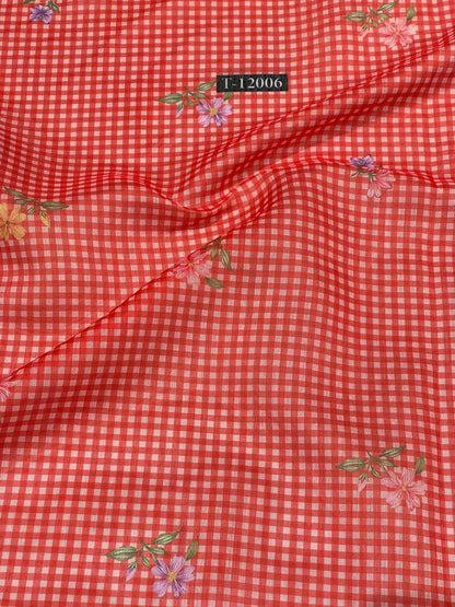 Wholesale Blossom Gingham Prints | The Wardrobe Fabrics