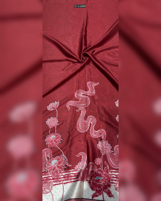 Japan Satin Abstract Digital Prints