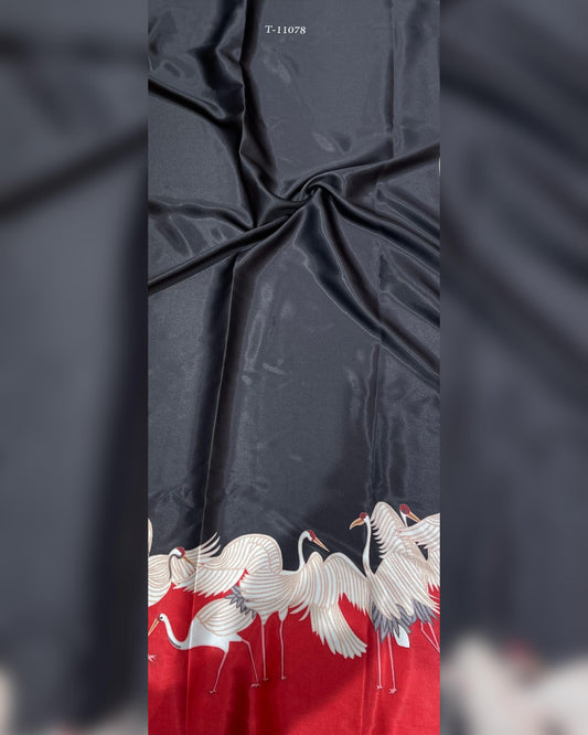 Japan Satin Abstract Digital Prints
