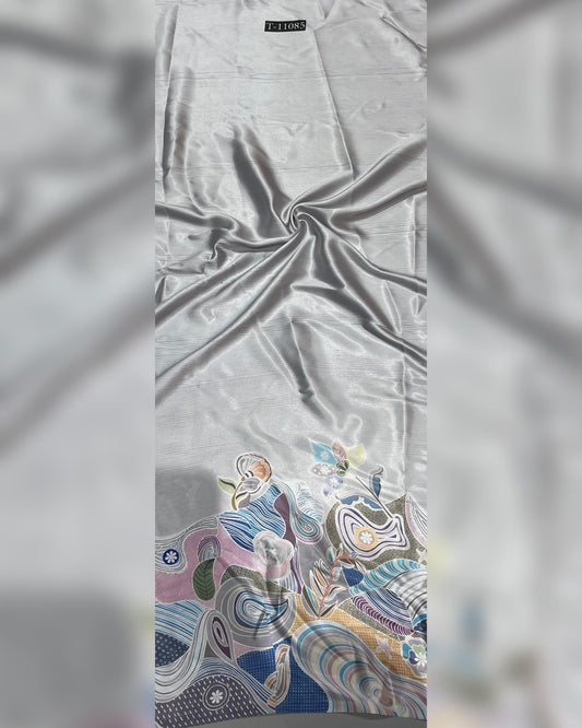 Japan Satin Abstract Digital Prints