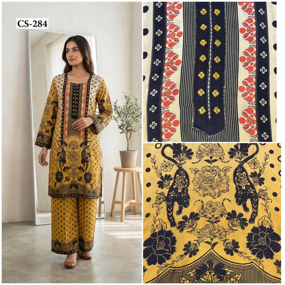 Bagh Gul Handwork Cord Set- PURE VISCOSE MUSLIN