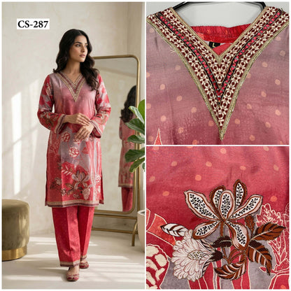 Trendy Gotta Patti Cord Set-PURE VISCOSE MUSLIN