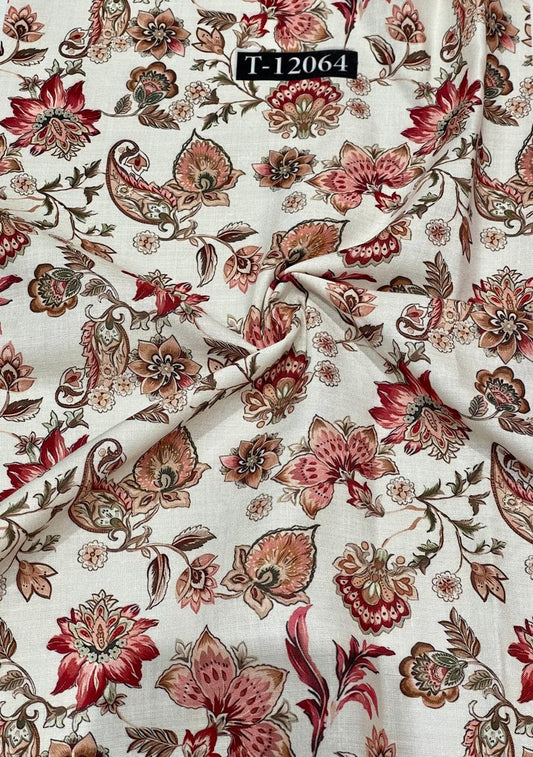 POLY COTTON SOFT FLORAL PRINTS