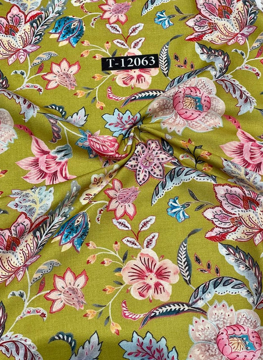 POLY COTTON SOFT FLORAL PRINTS