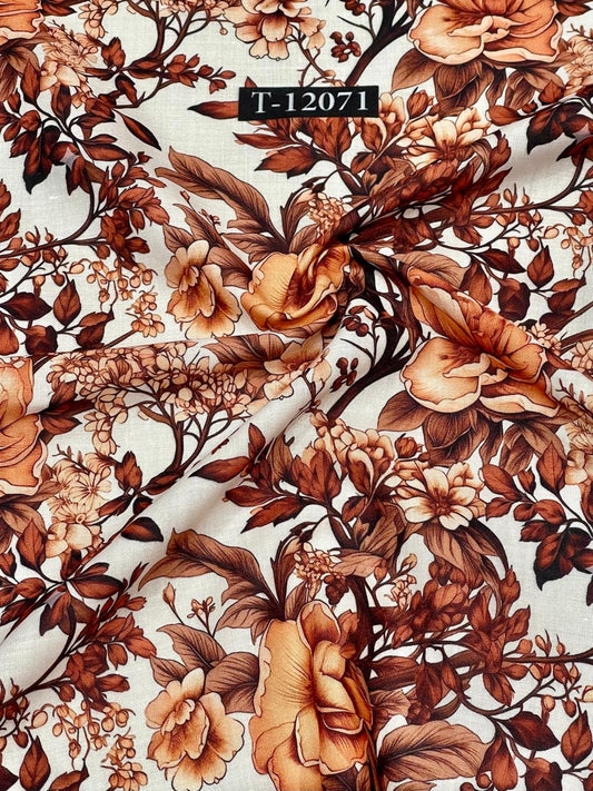 POLY COTTON SOFT FLORAL PRINTS