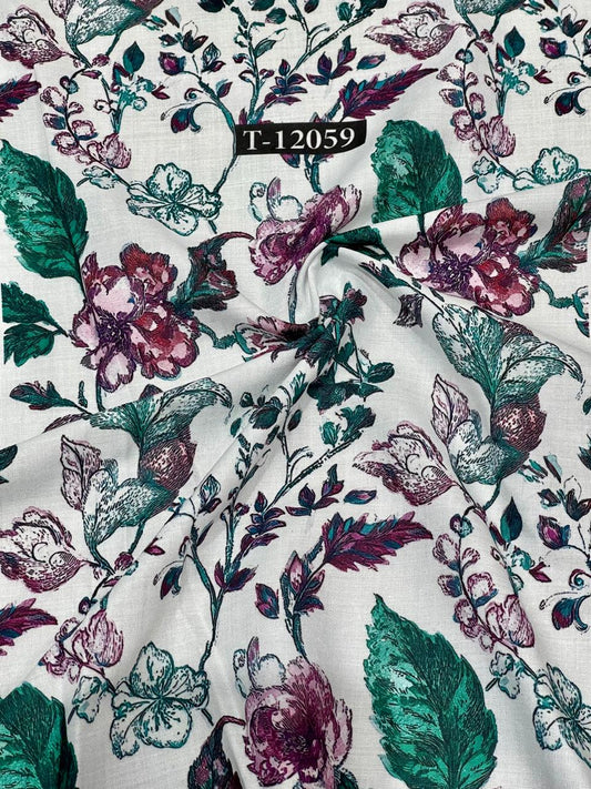 POLY COTTON SOFT FLORAL PRINTS