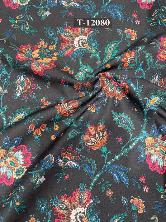 Soft Poly Cotton Floral Digital Prints