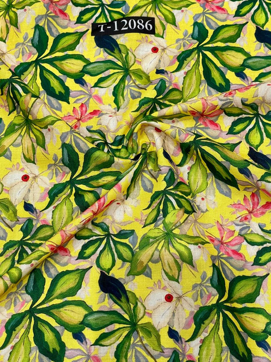 Soft Poly Cotton Floral Digital Prints