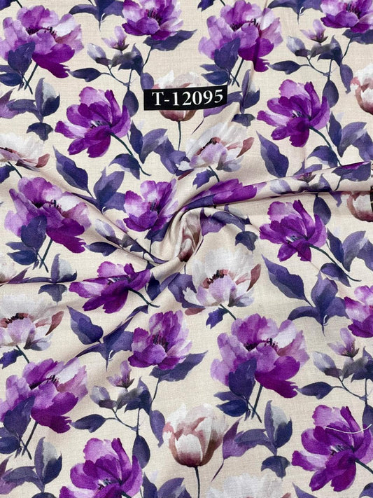 Soft Poly Cotton Floral Digital Prints