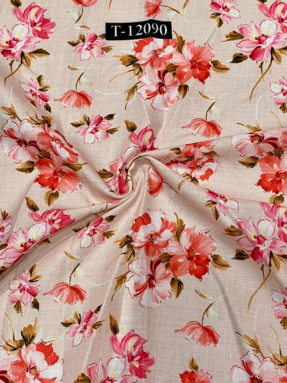 Soft Poly Cotton Floral Digital Prints