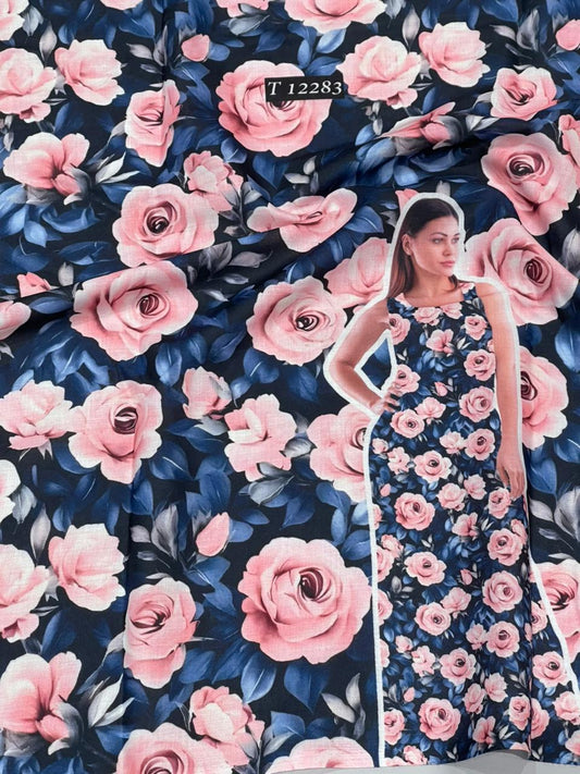 Summer Special Poly Cotton Fabric With Trendy Floral Designs