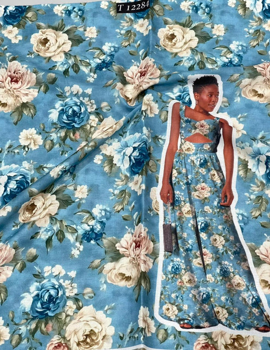 Summer Special Poly Cotton Fabric With Trendy Floral Designs