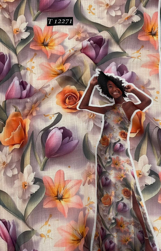 Cotton Linen Summer Cool Trendy Design Prints