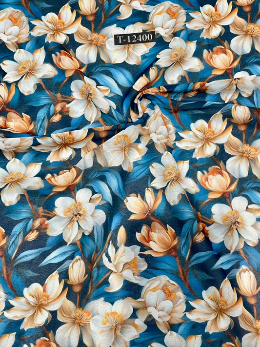 Georgette Floral Digital Prints