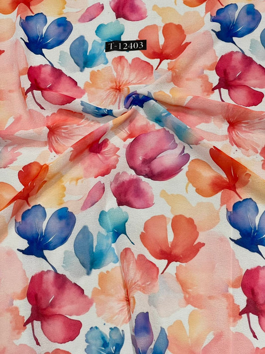 Georgette Floral Digital Prints