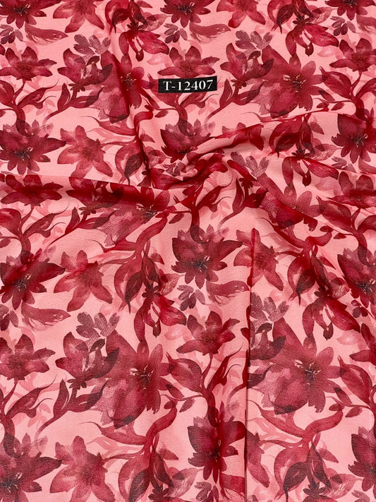 Georgette Floral Digital Prints
