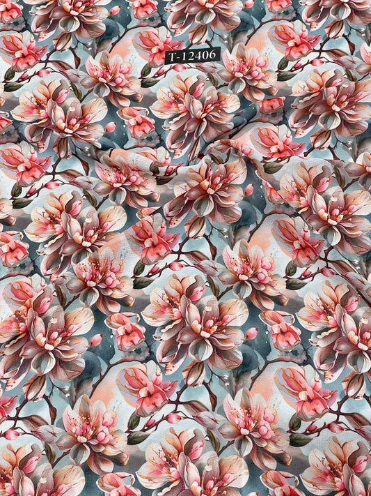 Georgette Floral Digital Prints