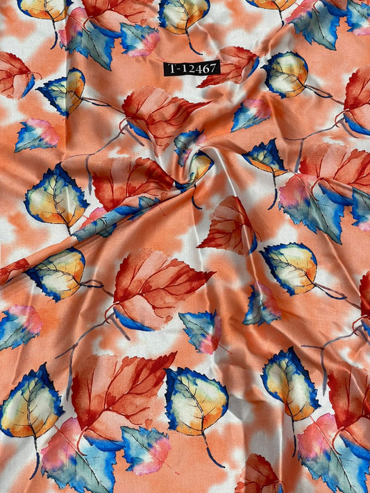 Japan Satin Floral Digital Prints