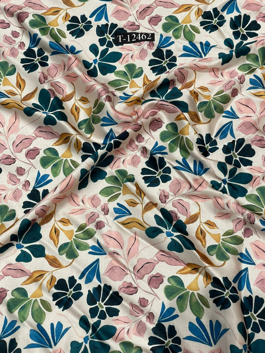 Japan Satin Floral Digital Prints
