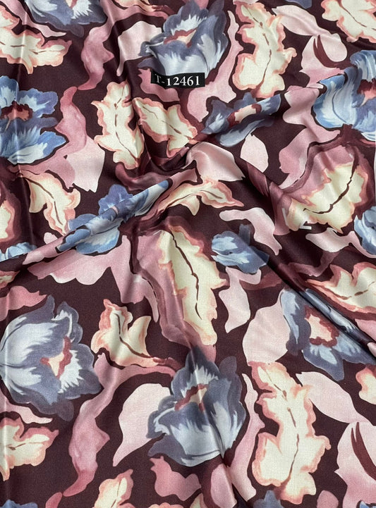 Japan Satin Floral Digital Prints