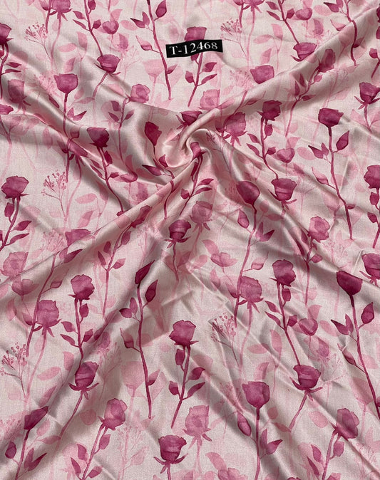 Japan Satin Floral Digital Prints