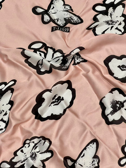 Satin Georgette Beautiful Trendy Flower Prints