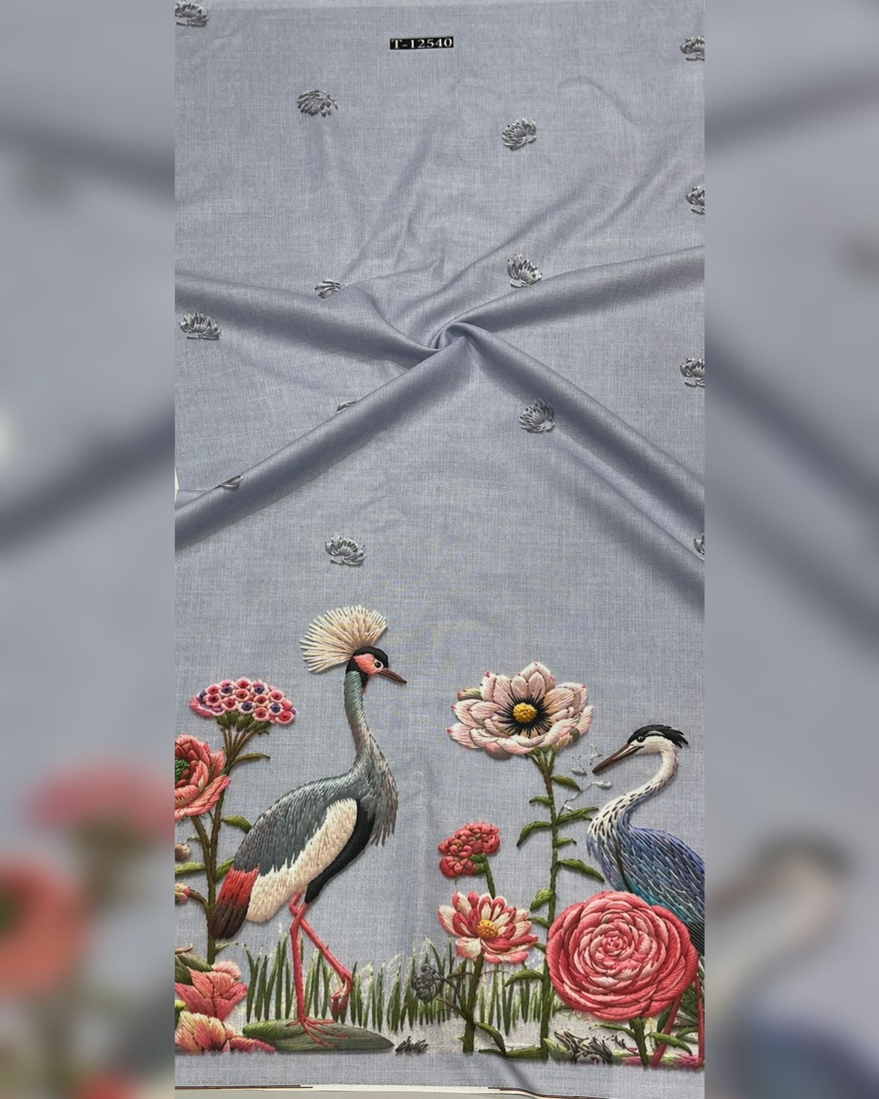 Swiss Linen Embroidery Style Daman Prints
