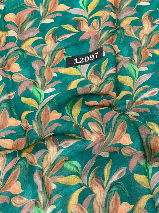 Pure Georgette Floral Digital Prints