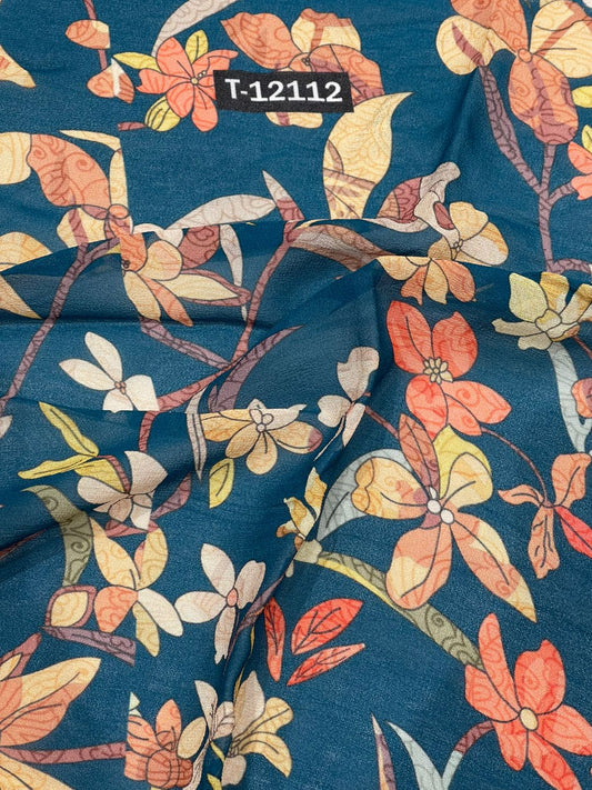 Pure Georgette Floral Digital Prints