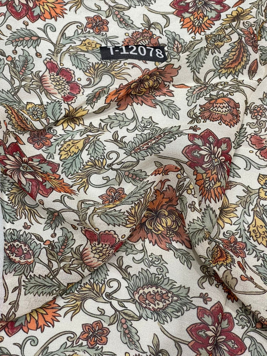 Pure Georgette Floral Digital Prints