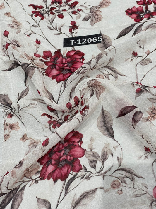 Pure Georgette Floral Digital Prints