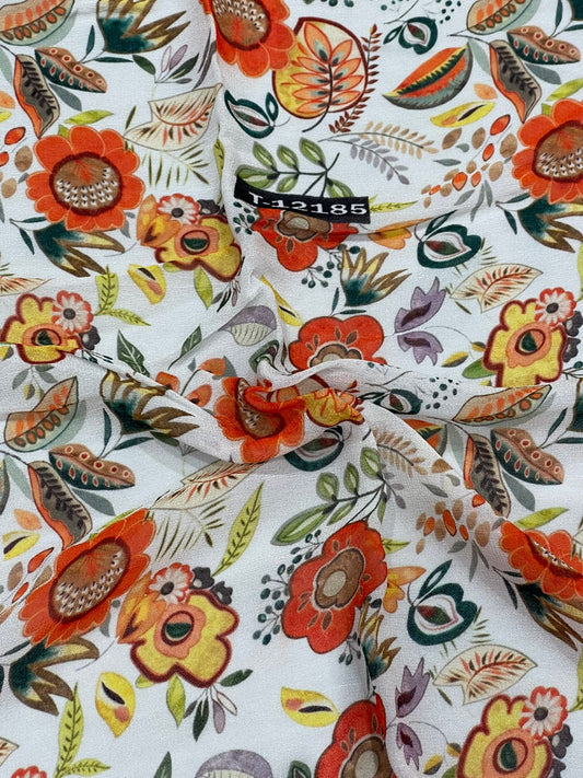 Pure Georgette Floral Digital Prints