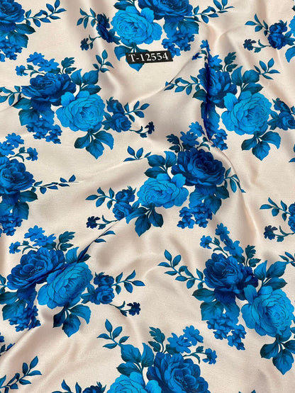 Satin Georgette Beautiful Trendy Flower Prints