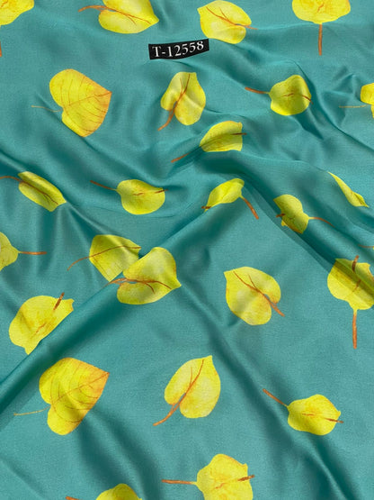 Satin Georgette Beautiful Trendy Flower Prints