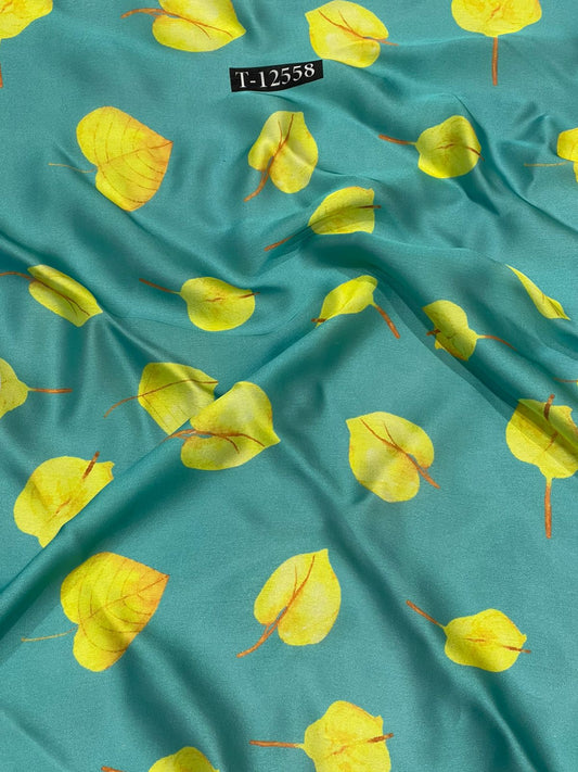 Satin Georgette Beautiful Trendy Flower Prints