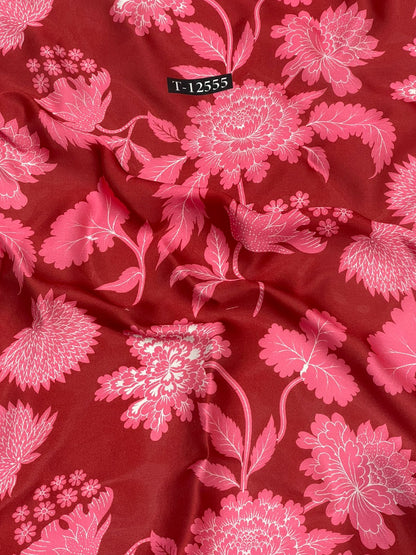 Satin Georgette Beautiful Trendy Flower Prints
