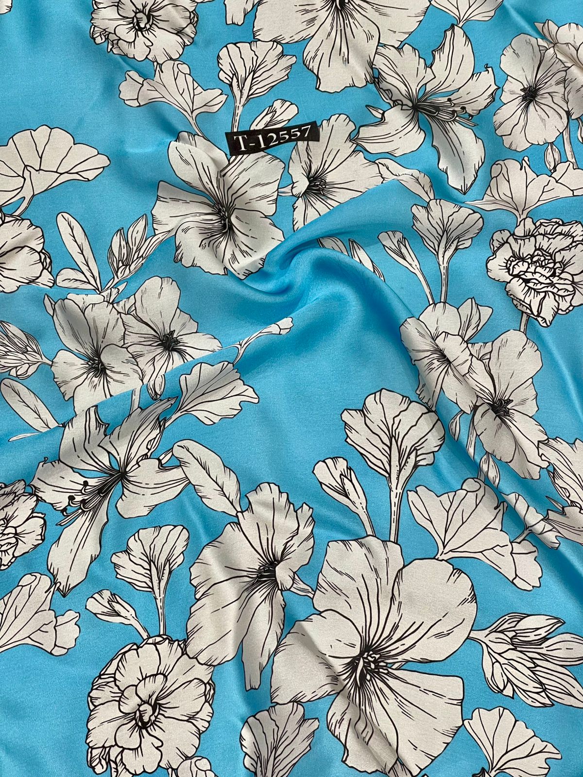 Satin Georgette Beautiful Trendy Flower Prints