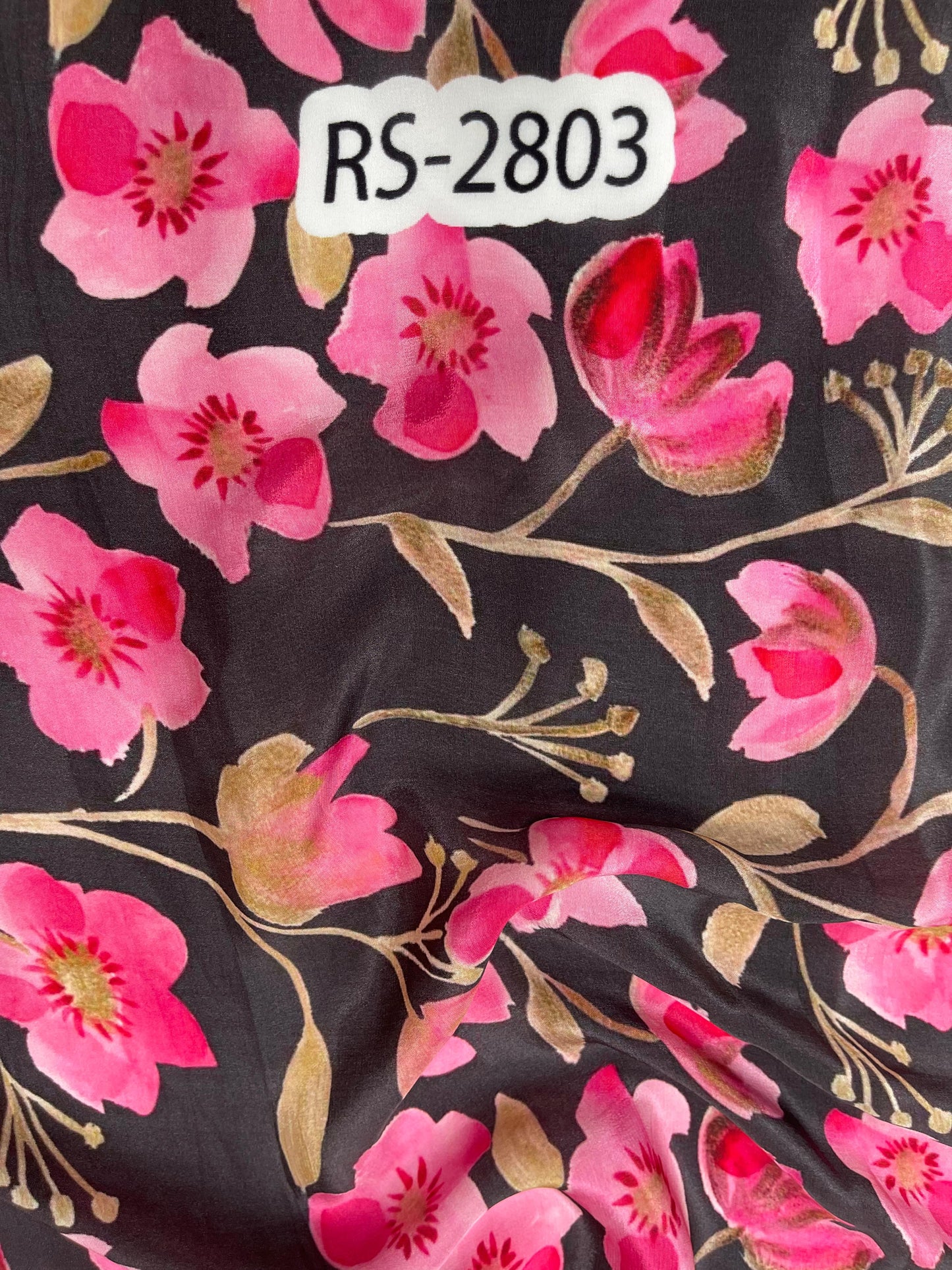 Pure Natural Crepe Floral Print Fabric