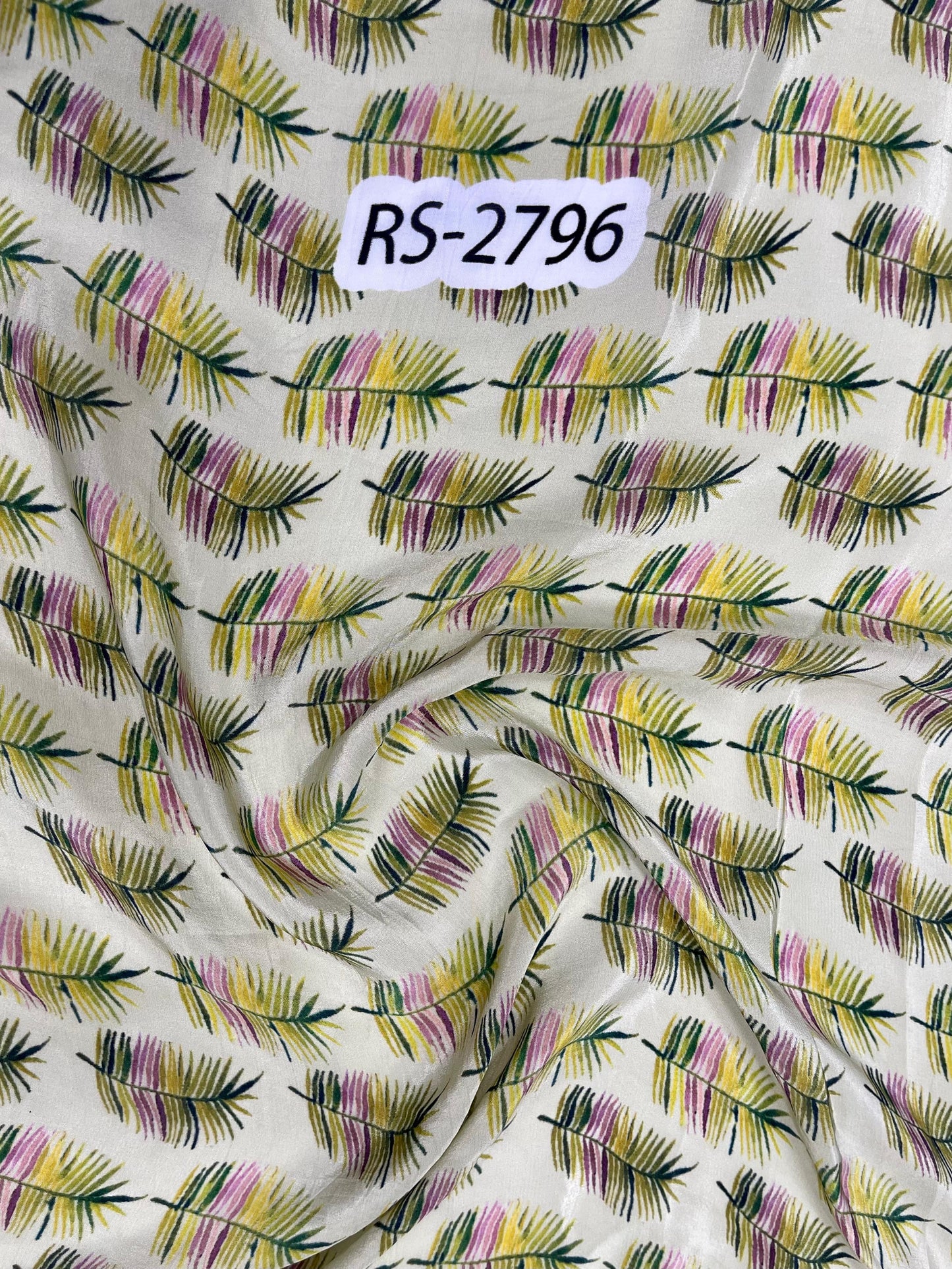 Pure Natural Crepe Floral Print Fabric