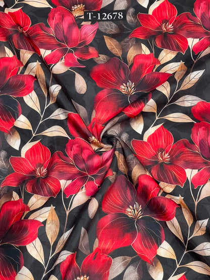 Wholesale Beautiful Floral Prints On Muslin | The Wardrobe Fabrics