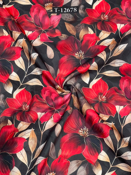 Beautiful Floral Prints On Muslin