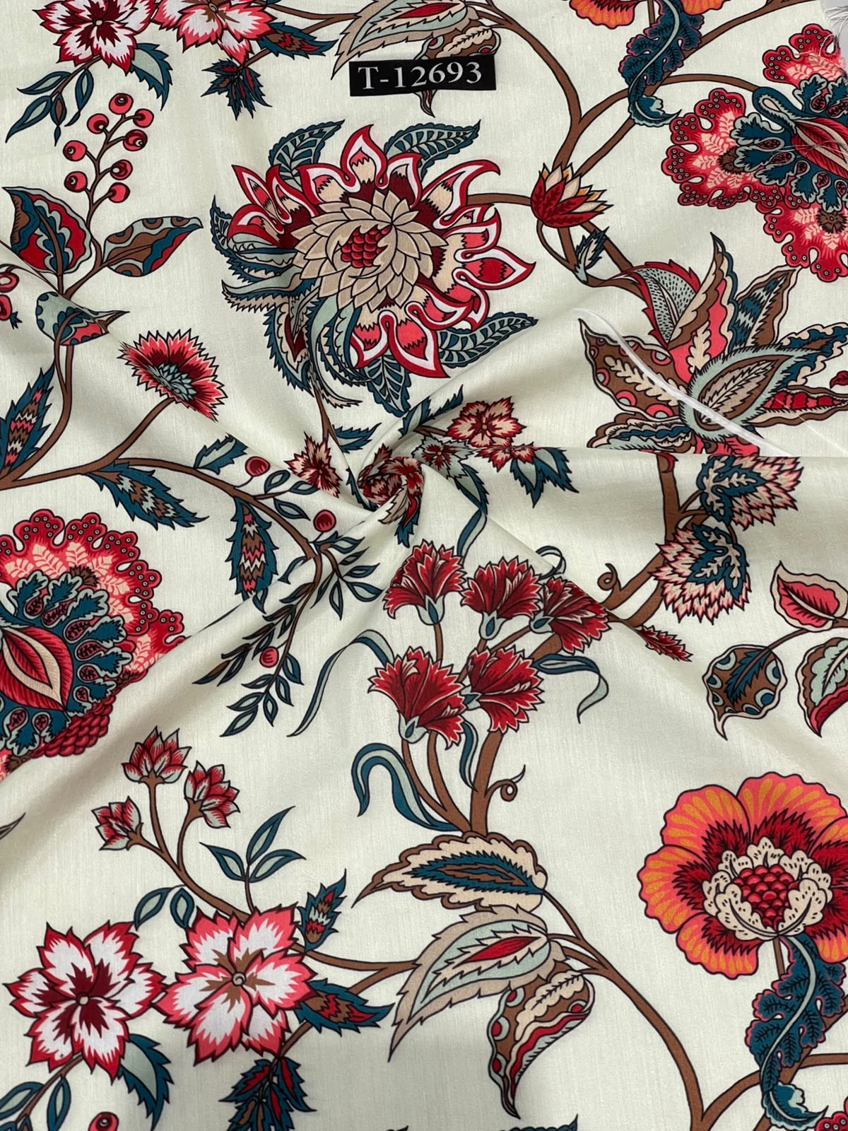 Beautiful Floral Prints On Muslin