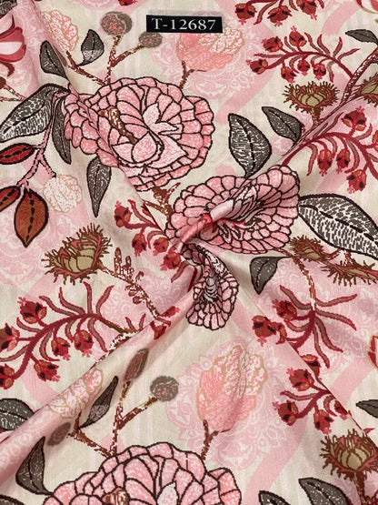 Wholesale Beautiful Floral Prints On Muslin | The Wardrobe Fabrics