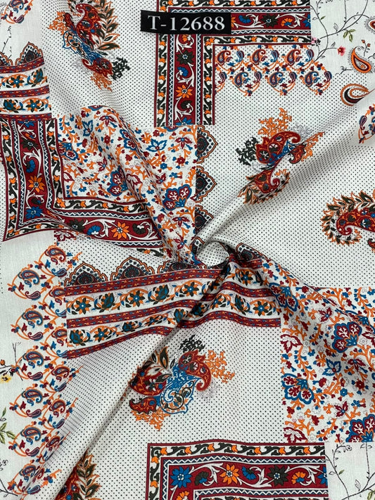 Premium Floral Prints On Muslin