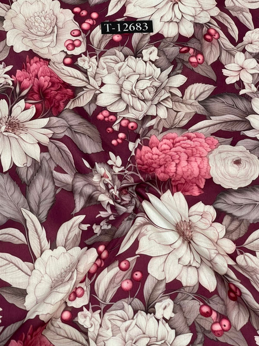 Premium Floral Prints On Muslin