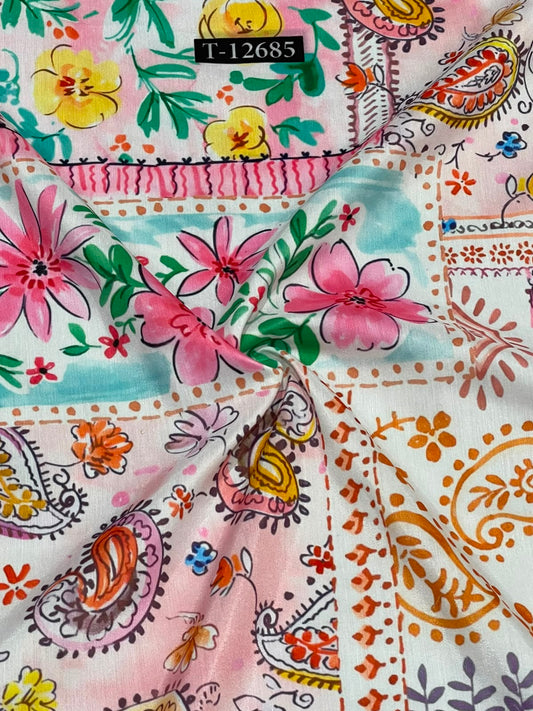 Premium Floral Prints On Muslin