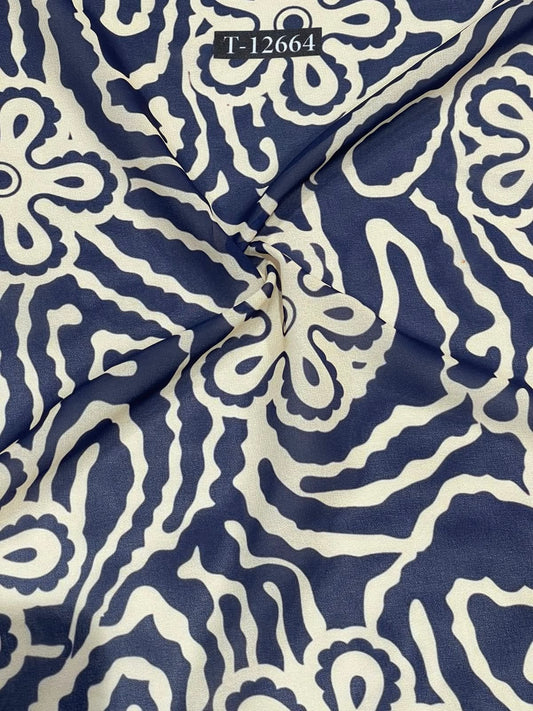 Beautiful Trendy Flower Georgette Digital Prints