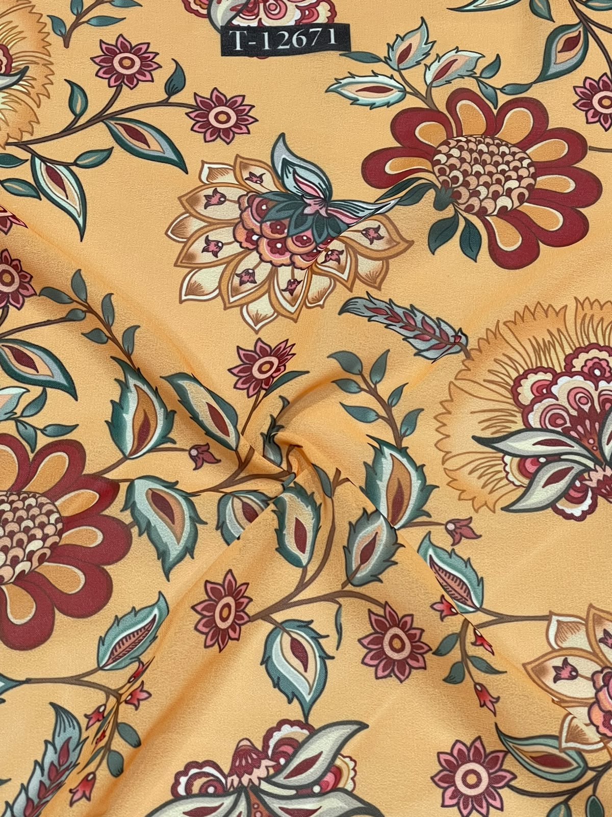 Beautiful Trendy Flower Georgette Digital Prints