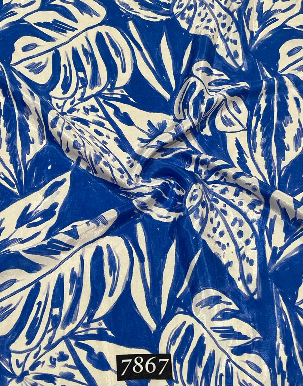 Elegant Floral Prints On Pure Natural Crepe