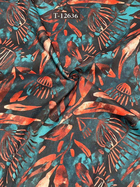 Beautiful Floral Prints On Muslin